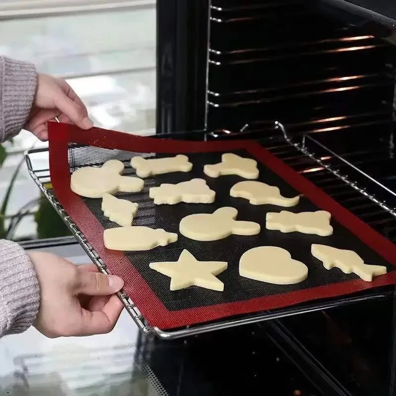 Silikone bagemåtte 30×40 cm – nærbillede af non-stick overflade, BPA-fri