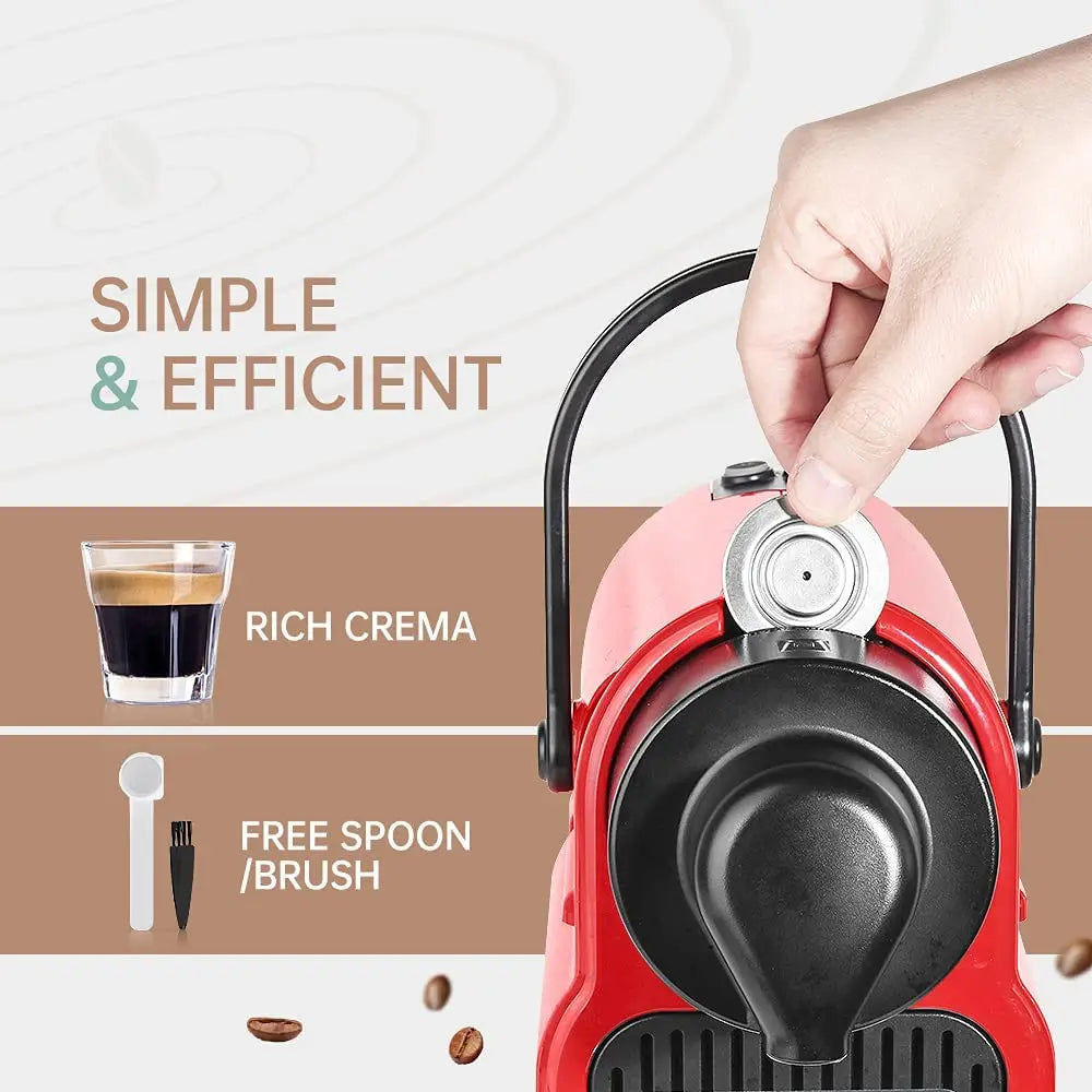 Kaffekapsel i rustfrit stål – nærbillede af kapsel og tamper, zero waste